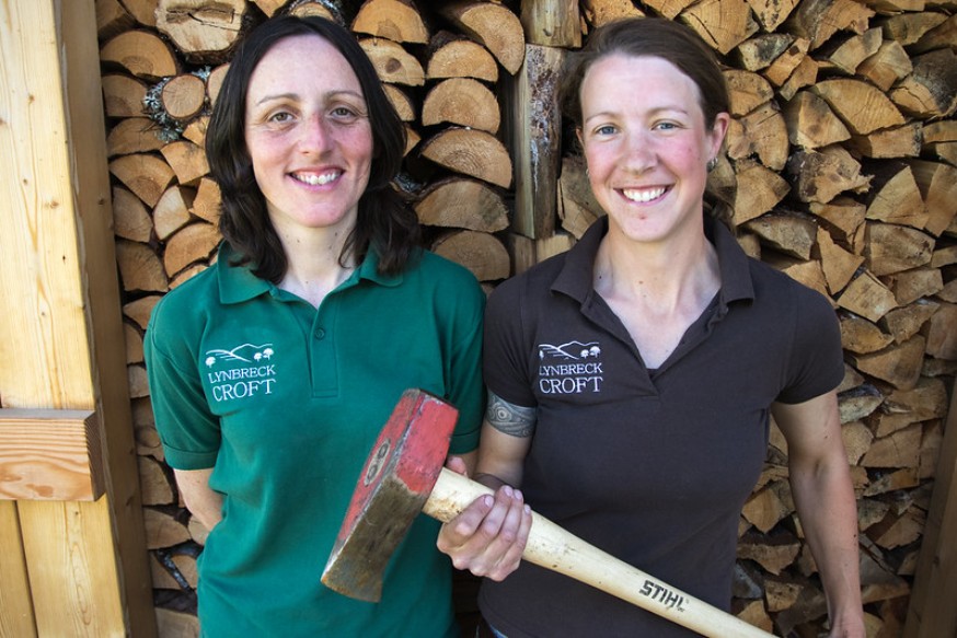 Photo of Lynn and Sandra, two Young Farming Climate Champions.