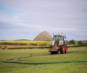 Tractor in field