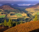 Aerial photo of the Scottish countryside