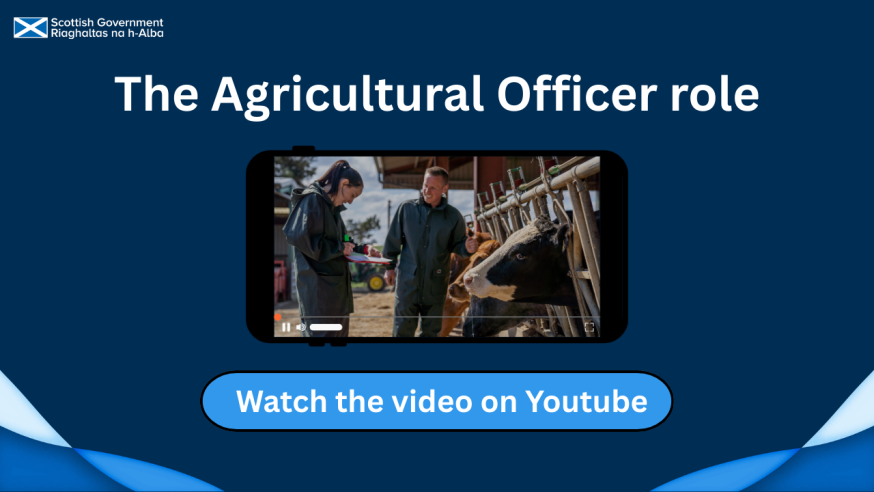 Click on the image to watch a video on youtube about the Agricultural Officer role