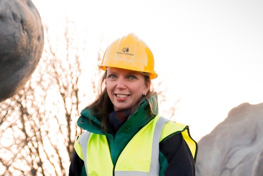 Land Reform Minister Aileen McLeod during the visit to Cuningar Loop in Glasgow