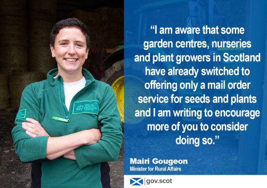 Mairi Gougeon ask of garden centre