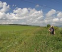 Farmers working in field