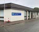 Shot of the front of the Scottish Government pavilion, Royal Highland Showground, Ingliston