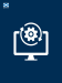 Monitor with maintenance cog