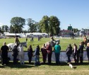 Spectators watching horses in a pen at the Royal Highland Show 2018