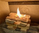 Firewood in stove