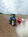 Tractor working field
