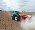 Tractor working field