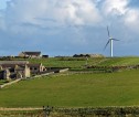Wind turbine on farm in Orkney