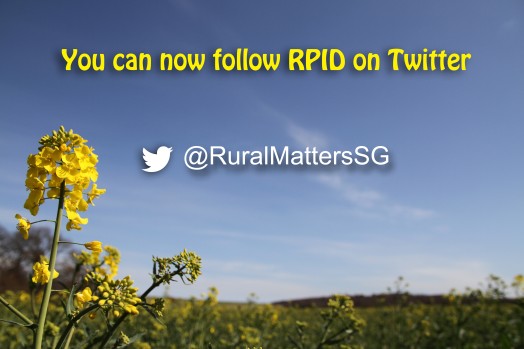 Follow @RuralMattersSG for up-to-date information Follow @RuralMattersSG for up-to-date information