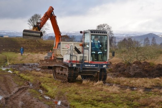 Tracked dumper – Credit: Tony Seymour The Farm Environment Ltd